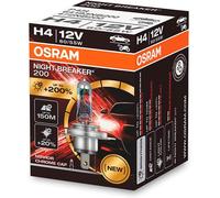 Osram H4 Notte Breaker 200 12V 60 55W P43T Auto Moto Successore Il Laser 150