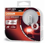 Osram H7 12V 55W PX26d NIGHT BREAKER SILVER +100% 2 Pezzi Lampadina alogena