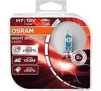 Osram H7 55 W 12 V PX26d Night Breaker Laser + 150% Next Generation 64210NL-HCB luce bianca bianca di ricambio fari alogeni per auto, omologati