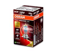 OSRAM H7 Notte Breaker 220 Alogena Fino +220% 1500 Lm Modello 2024/25