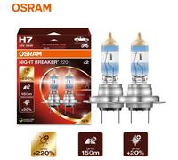 OSRAM Duopack H7 Notte Breaker 220 Alogena Fino +220% Modello 2024/25