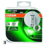 Osram H7 Ultra Life 477 Lampadine faro 12V 55W PX26d 64210ULT-HCB DuoBox
