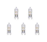Osram Halopin 66720 - Confezione da 5 lampadine alogene, 20 Watt, 230 Volt, G9, dimmerabile, luce bianca calda, 235 lumen, lampadina alogena, lampadina alogena