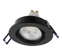 OSRAM Faretto da incasso LED Spot Set DIM 6W Nero 85mm, 500lm 2700K Bianco caldo, CRI≥80, dimmerabile Alluminio, set da 3