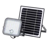 Osram Endura - Lampada solare da esterno a LED, per esterni, con luce di inondazione e pannello solare, cavo da 5 m, con telecomando e rilevatore di movimento PIR, 10 W, 1400 lm, 840, 4000 K, colore