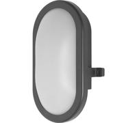 OSRAM Applique LED 11W Bulkhead, 4000K, 840 lm, IP54, IK06, antiurto, alloggiamento nero, angolo di fascio 120°, per scantinati e garage