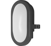 OSRAM Applique LED 6W Bulkhead, 4000K, 420 lm, IP54, IK06, antiurto, nero, alloggiamento in policarbonato, angolo di fascio 120°, per scantinati e garage