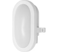 OSRAM Applique LED 6W Bulkhead, 4000K, 420 lm, IP54, IK06, antiurto, alloggiamento in policarbonato bianco, angolo di fascio 120°, per scantinati e garage