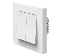 OSRAM Interruttore da parete SMART+ WiFi Matter, 2 canali, 16AX, IP20, bianco, interruttore relè, montaggio a filo, 27 mm