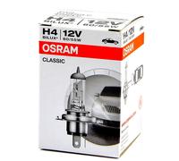 Lampade Osram H4 Classic Alogene Ricambio compatibile per Auto Confezione da 10