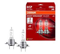 OSRAM kit lampade H7 alogene Night Breaker 12V 55W, confezione 2 pezzi