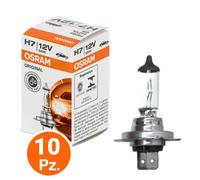 OSRAM kit lampade H7 alogene Original 12V 55W 1500 lm, confezione 10 pezzi
