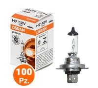 OSRAM kit lampade H7 alogene Original 12V 55W 1500 lm, confezione 100 pezzi