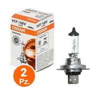 OSRAM kit lampade H7 alogene Original 12V 55W 1500 lm, confezione 2 pezzi