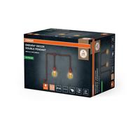 OSRAM L:600 cm Pendelleuchte Silikon IP44 E27 Marrone Cavo Lampa