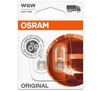 OSRAM Lampada 2845BLI2, 24V/5W, W5W, W2,1x9,5d, in Blister doppio