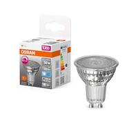 OSRAM Lampada a riflettore Superstar, GU10-base vetro trasparente,Bianco freddo (4000K), 350 Lumen, sostituzione delle lampade 50W, dimmerabile, 1-Confezione