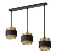 OSRAM Lampada a sospensione DECOR Hornet LINEAR 3xE27 Nero Oro, Lampada sospesa