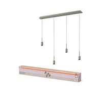 OSRAM Lampada a sospensione Decor Needle Linear 4xE27, beige, acciaio, compatibile con lampadine decorative, IP20