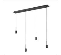 OSRAM Lampada a sospensione Decor Needle Linear 4xE27, grigio scuro, acciaio, s