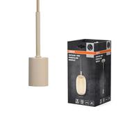 OSRAM Lampada a sospensione vintage, beige, scenari di illuminazione individuali, acciaio inossidabile, ideale per soggiorni, design moderno, fascino vintage, cavo tessile da 2 m, diametro 100 mm,