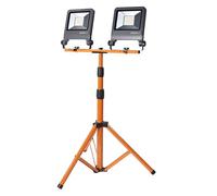 OSRAM Lampada da lavoro a LED Treppiede 2x50W 840, bianco freddo 4000K, 9000 lm, IP65, altezza regolabile 1,8m, 360°