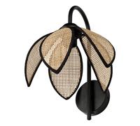 OSRAM Lampada da parete DECOR Rattan Lotus E27 Marrone, Rattan, Metallo, natura