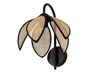 OSRAM Lampada da parete DECOR Rattan Lotus E27 Marrone, Rattan, Metallo, natura