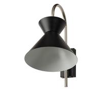 OSRAM Lampada da parete DECOR Waist E27 Nero, Acciaio, testa mobile, per Camera