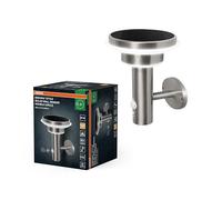 OSRAM Lampada da parete esterna a LED solare ENDURA Style nera, sensore di movimento e luce, 3 modalità, IP44, design moderno per giardino e patio