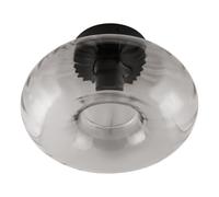 OSRAM Lampada da soffitto DECOR Smoke Glass, vetro fumé in metallo nero, versio