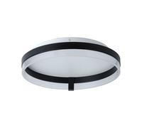 OSRAM Lampada da soffitto LED Decor Circle, Acrilico Nero, 400mm, 25W, 1350lm,