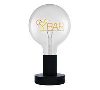 OSRAM Lampada da tavolo LED 1906 Letter, scritta a barra, neon, 1,2W, E27, nero