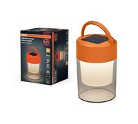 OSRAM Lampada da Tavolo ENDURA STYLE SOLAR, 0,42W, 20lm, 3000K bianco caldo, dimmerabile, gancio, IP44, Plastica Arancione