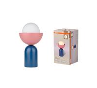 OSRAM Lampada da tavolo DECOR Bowl E14 Blu/Rosa 200mm, lampada da tavolo, Metallo, Vetro, con tonalità di colore a contrasto