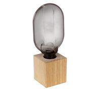 OSRAM Lampada da tavolo Effetto legno, E27, alta 24,5 cm