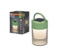 OSRAM Lampada da Tavolo ENDURA STYLE SOLAR, 0,42W, 20lm, 3000K bianco caldo, dimmerabile, gancio, IP44, Plastica Verde