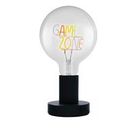 OSRAM Lampada da tavolo LED 1906 Letter Game Zone, neon, 1,2 W, E27, nero, bianco freddo, cavo tessile