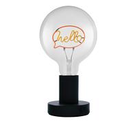 OSRAM Lampada da tavolo LED 1906 Letter Hello lettering, neon, 1,2W, E27, nero,