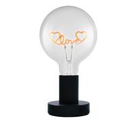 OSRAM Lampada da tavolo LED 1906 Letter Love lettering, neon, 1,2W, E27, nero, bianco extra caldo, cavo tessile