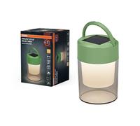 OSRAM Lampada da Tavolo ENDURA STYLE SOLAR, 0,42W, 20lm, 3000K bianco caldo, dimmerabile, gancio, IP44, Plastica Verde