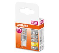 Osram Lampada Dimmable LED PIN con base G9, bianco caldo (2700K), 350 lumen, vetro trasparente, multi-pack