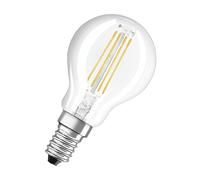 OSRAM Base Classic Lampada LED a Filamento, E14, 4.3 watts, Bianco, 2 Unità