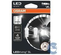 Osram Lampada Led Bianca 2825dwp02b T10 12v 5w W5v Blister Doppio