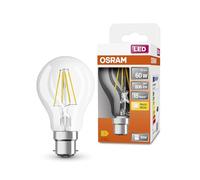 OSRAM Lampada LED Classic a stella LED per base B22D, forma di pera, look filamento, 806 lumen, bianco caldo, 2700k, sostituzione per lampadine da 60w convenzionali, non dimmerabile, 1 pacco