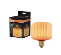 OSRAM Square Decor LED Flat Lamp 3.5W 827 E27 Non-Dim in Coloured Glass Orange 3.5 W, Arancione