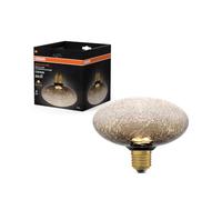 OSRAM Decor LED Flat Lamp 3.5W 827 E27 Non-Dim in Cracked Glass Brown 3.5 W, Marrone, Flattened Sphere