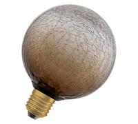 OSRAM Lampada LED in vetro DECOR FLAT Crackle, rotonda Ø125mm, marrone, E27, 3,