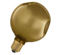 OSRAM Lampada LED in vetro DECOR FLAT Electro Retro, piccola Ø125mm, oro, E27, 3,5W, 300lm, 2700K, bianco caldo, elettrosfera