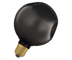 OSRAM Lampada LED in vetro DECOR FLAT Electro Retro Small Ø125mm, Nero, E27, 3,